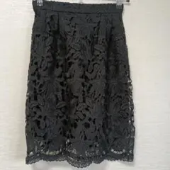 【mysty woman】ブラック レース タイトスカート　黒のサムネイル