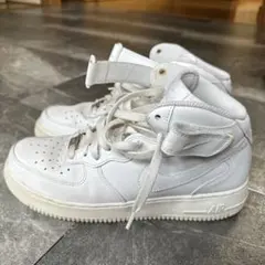 Nike Air Force 1 ホワイト ハイカットスニーカー