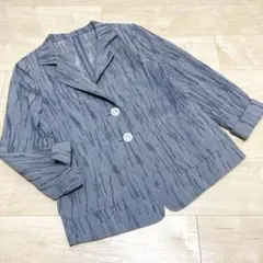 noa-ge ランダムプリーツ加工 テーラード ジャケット ライトアウター