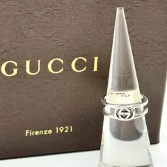 美品 GUCCI インターロッキングG シルバーリング 925 10号