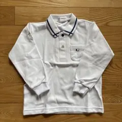 ホワイト 長袖ポロシャツ 幼稚園制服
