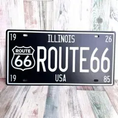 ブリキ看板☆ ILLINOIS ROUTE66 USA 457