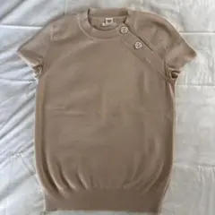 エルメス カットソー 34 カシミヤ シルク Tシャツ トップス 半袖ニットのサムネイル