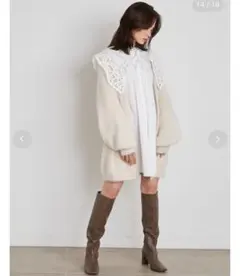 SNIDEL Sustainableファーライクカーディガン