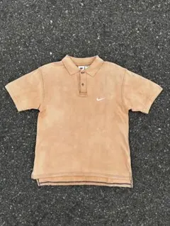 【希少】90s 00s Nike 銀タグ ポロシャツ ベージュ 鬼フェード M！