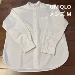 UNIQLOユニクロ スタンドカラーコットンシャツ M
