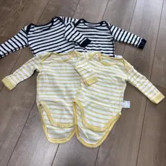 UNIQLO ボーダー　肌着 70cm 4点セット　ボディスーツ