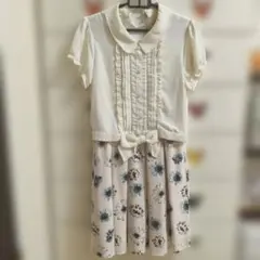 半袖ピンクワンピース サイズMのサムネイル
