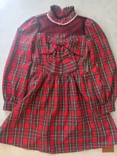 Ank Rouge 赤チェックワンピース