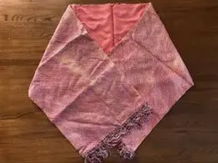 和装　着物ショール　絞り　赤