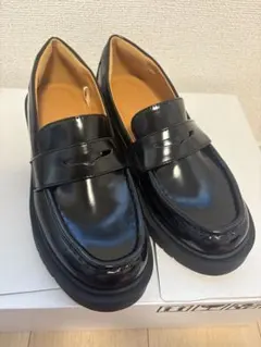 UNIQLO C コンフィールタッチ ローファー 厚底 24.0cm 黒