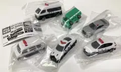 ポケットトミカ　集合！警察車両編　全6種セットコンプ　ガチャガチャ　カプセルトイ