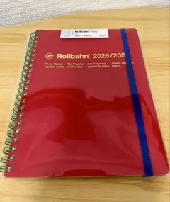 Rollbahn Diary 2026 A5 レッド スケジュール帳のサムネイル