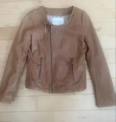 【美品】ジュエルチェンジズ ユナイテッドアローズ 羊革レザージャケット 38