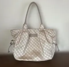 専用　ゲラルディーニ トートバッグ ソフティ 総柄　ベージュ　ロゴグラム　軽量