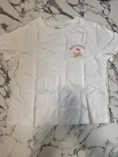 HELLO KITTY Tシャツ ホワイト　クロップド丈