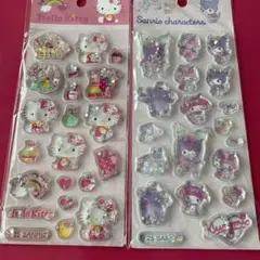 【2枚】海外正規品♡サンリオ★ウォーターシール フレイク入り クロミ キティ