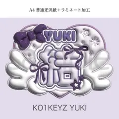 KO1KEYZ YUKI ネームプレート カプセルトイ 後藤結 - メルカリ