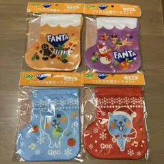 Fanta Qoo ソックス型オーナメント 巾着4個セット
