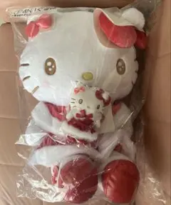 一番くじ　当たりくじ　サンリオ　ハローキティ ぬいぐるみ　マスコット　2点