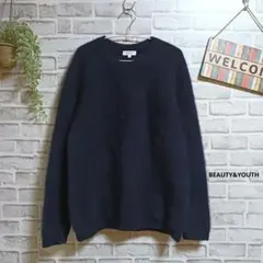 ビューティーアンドユース セーター シャギーニット 美品 大人可愛い ウール L