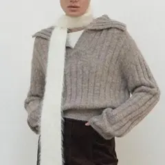 ATELIER NAIN ニット トップス 長袖 ココア ベージュ ブラウン