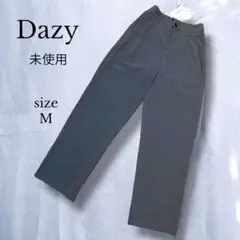 未使用【DAZY】デイジー　タックワイドパンツ　M チャコール