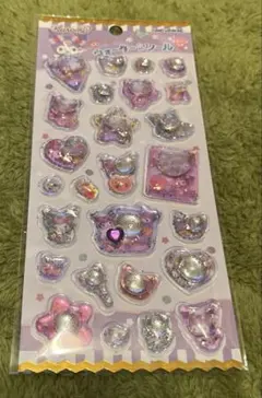 サンリオ　ウォーターインシール　クロミちゃん　ラインストーン付き　ボンドロ　ラメ