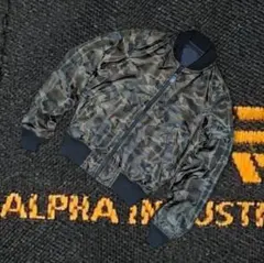 ALPHA プリマロフト MA-1 ナイトカモ リバーシブル リップストップ S