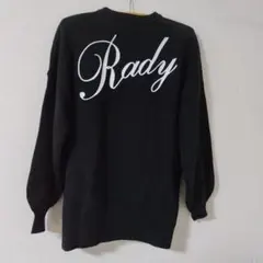 Rady ロゴ刺繍 ニット ブラック