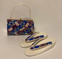 成人式 草履 &バッグセット◆Mサイズ ◆エナメル ホワイト ◆結婚式 卒業式