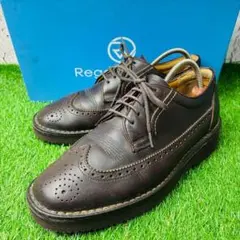 【ソール新品】REGAL Walker 革靴 外羽根 ウィングチップ 本革 24