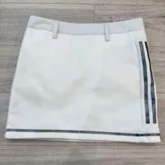 【美品】adidas ゴルフウェア レディース スカート ホワイト