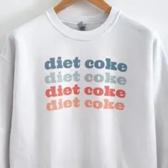 【GILDAN】スウェット L ホワイト diet coke レトロポップ