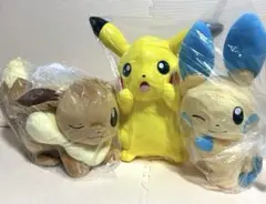 新品未使用 ポケモン イーブイ ピカチュウ マイナン 3種セット