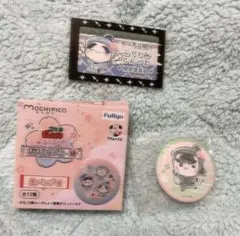 忍たま乱太郎　くじ　ふんわり桜もちぴこの段　缶バッジ賞　中在家長次　半券セット