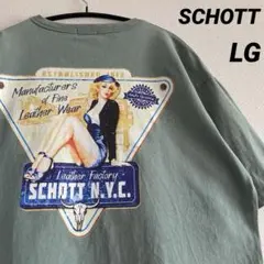SCHOTT ショット ボックスロゴ × ピンナップガール プリント Tシャツのサムネイル