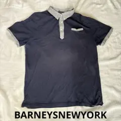 Barneys New York ポロシャツ ネイビー グレー　サイズ50のサムネイル