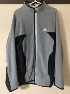 アディダス ボア フリース モコモコ グレー系 ブルー