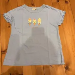 キッズ 半袖Tシャツ アイスクリーム柄 ライトブルーのサムネイル