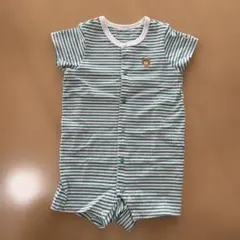 ミキハウス　ホットビスケッツ　ショートオール　ロンパース　80cm