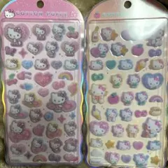 コットンパフィー　シール　サンリオ　キティ　ハローキティ　新品　2点セット