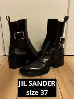 JIL SANDER ベルト付き レザーブーツ　ジルサンダー　37