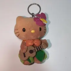 激レア　ハローキティ ウクレレ ハワイ ぬいぐるみ キーホルダー　日焼け