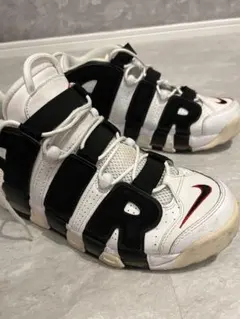 fb15 ナイキ モアテン 白×黒 NIKE AIR MORE UPTEMPO - メルカリ
