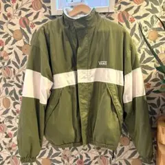 VANSリバーシブルオーバーサイズブルゾン ボアジャケット カーキ ユニセックス