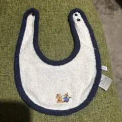 familier スタイ・よだれかけ ホワイト/ネイビー