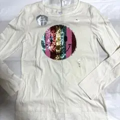 ギャップ　GAP KIDS 150 スパンコール　ロングTシャツ　ティーシャツ
