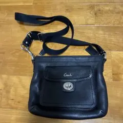 Coach ショルダーバッグ 黒 レザー