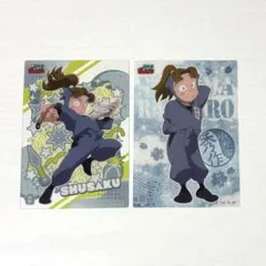 小松田秀作　クリアカード　２枚　忍たま乱太郎